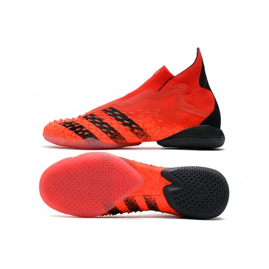 Adidas Predator Freak IC Orange Black High Football Boots