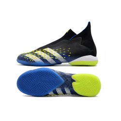 Adidas Predator Freak IC Yellow Black Blue High Football Boots 