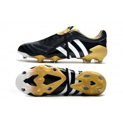 Adidas Predator Pulse Low FG UCL Black Yellow White Football Boots 