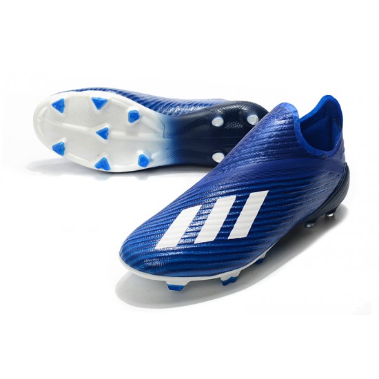 Adidas X 19 FG Blue White Football Boots