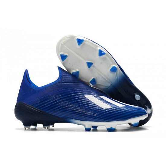 Adidas X 19 FG Blue White Football Boots