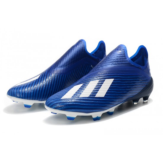 Adidas X 19 FG Blue White Football Boots