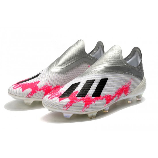 Adidas X 19 FG Silver Peach Black Football Boots