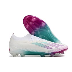 Adidas X 23 Crazyfast.1 FG  Football Boots Beige White Purple For Men 