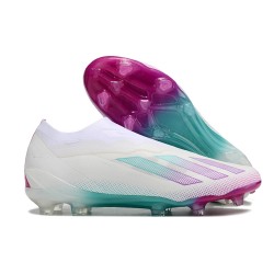 Adidas X 23 Crazyfast.1 Messi FG Boost Football Boots Beige White Purple For Men 