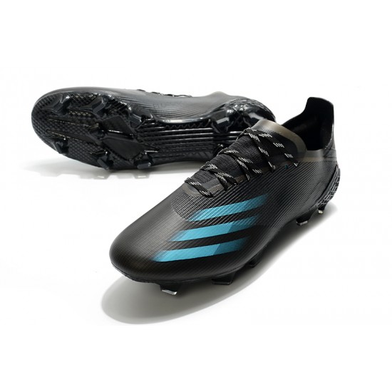 Adidas X Ghosted 1 FG Black Blue Football Boots