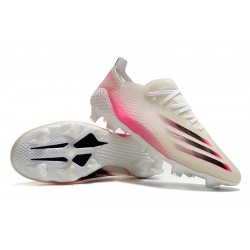 Adidas X Ghosted 1 FG Pink Beige White Football Boots