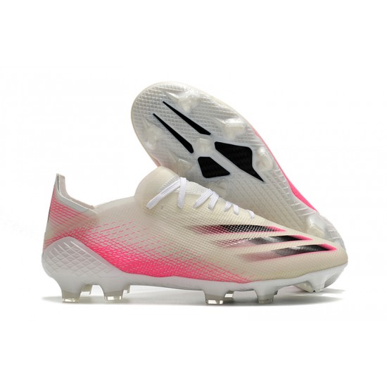 Adidas X Ghosted 1 FG Pink Beige White Football Boots