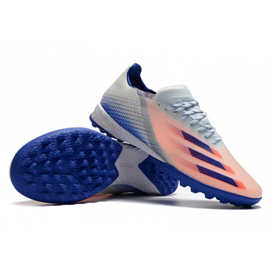 Adidas X Ghosted 1 TF Blue Pink White Football Boots