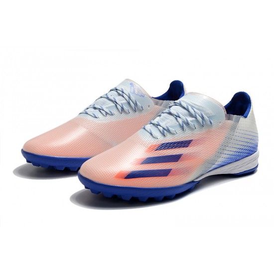 Adidas X Ghosted 1 TF Blue Pink White Football Boots
