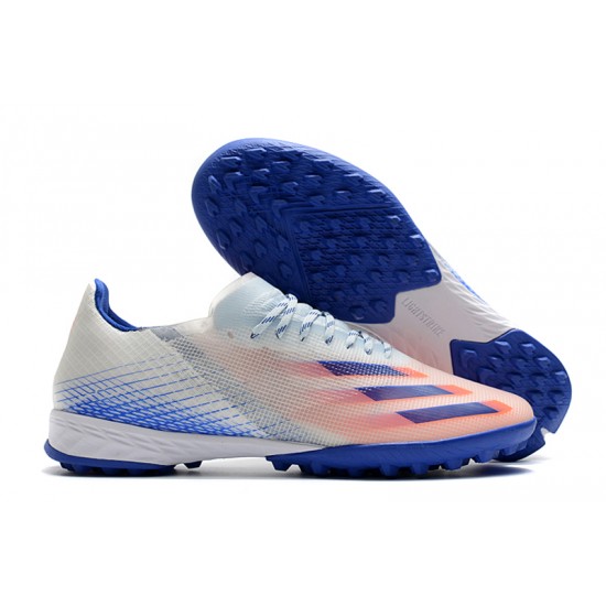 Adidas X Ghosted 1 TF Blue Pink White Football Boots