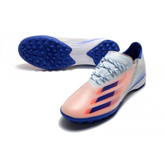 Adidas X Ghosted 1 TF Blue Pink White Football Boots