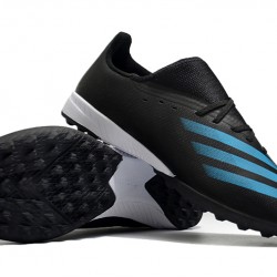 Adidas X Ghosted 3 TF Black Blue Football Boots