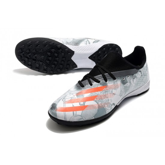 Adidas X Ghosted 3 TF White Black Orange Football Boots