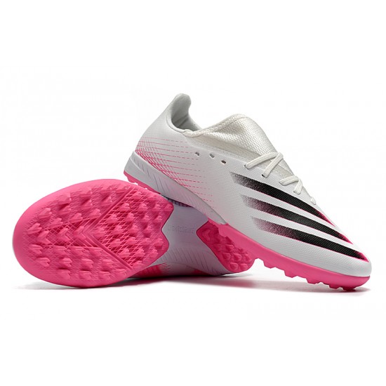 Adidas X Ghosted 3 TF White Pink Black Football Boots