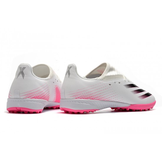 Adidas X Ghosted 3 TF White Pink Black Football Boots