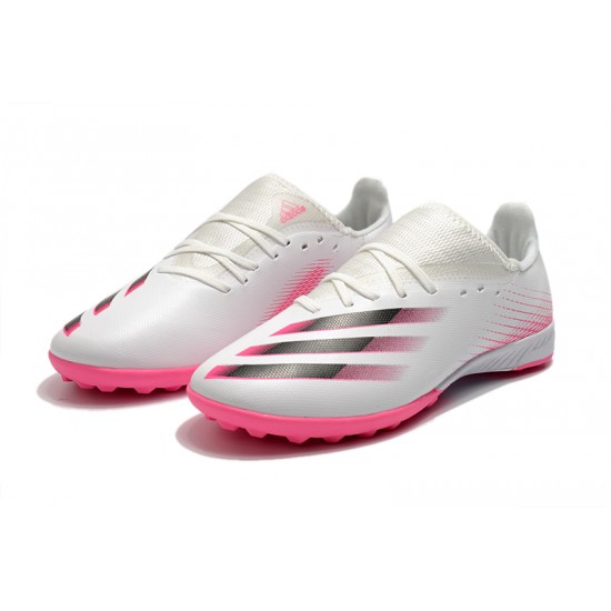 Adidas X Ghosted 3 TF White Pink Black Football Boots