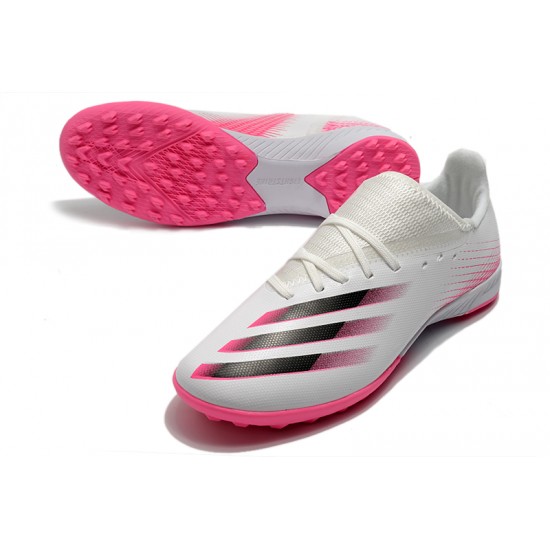 Adidas X Ghosted 3 TF White Pink Black Football Boots