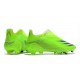 Adidas X Ghosted FG Mens Green Black Football Boots
