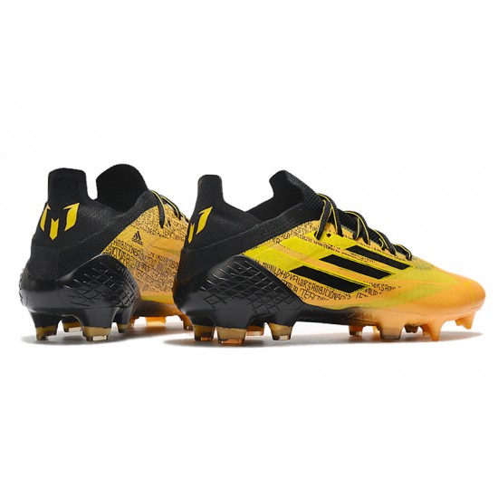 Adidas X Speedflow FG Low Black Gold Men Football Boots