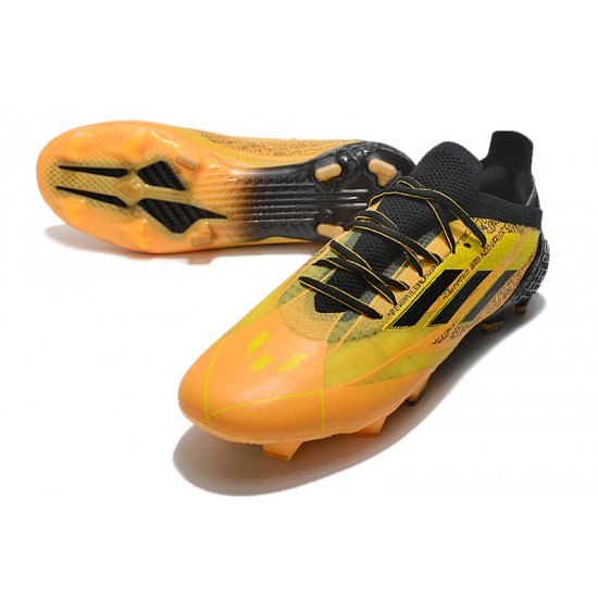 Adidas X Speedflow FG Low Black Gold Men Football Boots