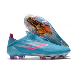 Adidas X Speedflow FG Low Blue Pink Silver Men Football Boots