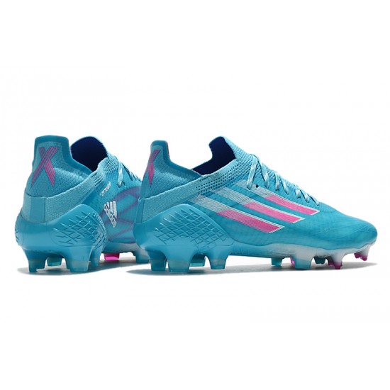 Adidas X Speedflow FG Low Blue Pink White Men Football Boots