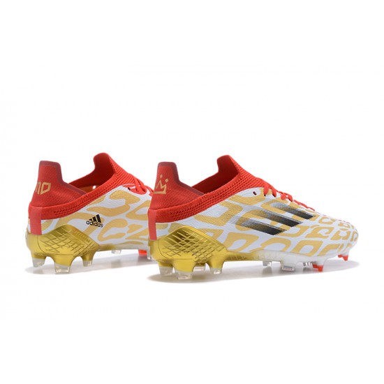 Adidas X Speedflow FG Low Red White Gold Men Football Boots