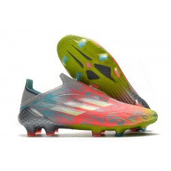 Adidas X Speedflow FG Low Silver Pink Yellow Men Football Boots