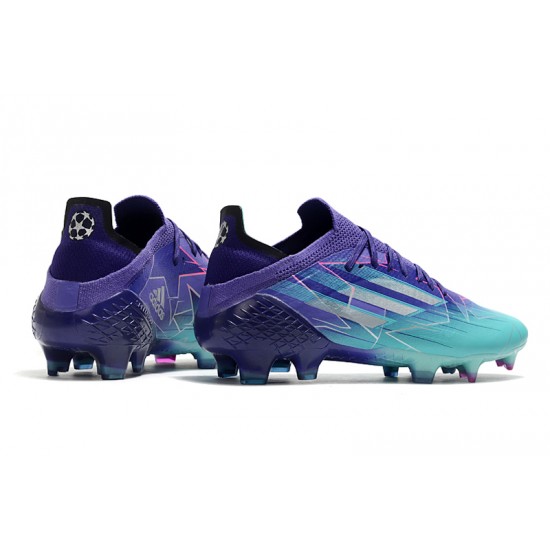 Adidas X Speedflow FG Low Turqoise Purple Men Football Boots