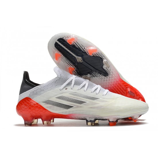 Adidas X Speedflow FG Low White Black Red Men Football Boots