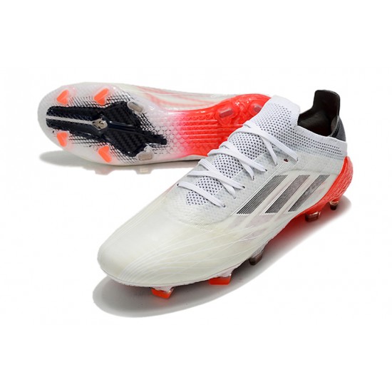 Adidas X Speedflow FG Low White Black Red Men Football Boots