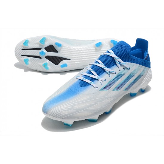 Adidas X Speedflow FG Low White Blue Men Football Boots