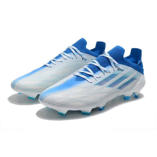 Adidas X Speedflow FG Low White Blue Men Football Boots