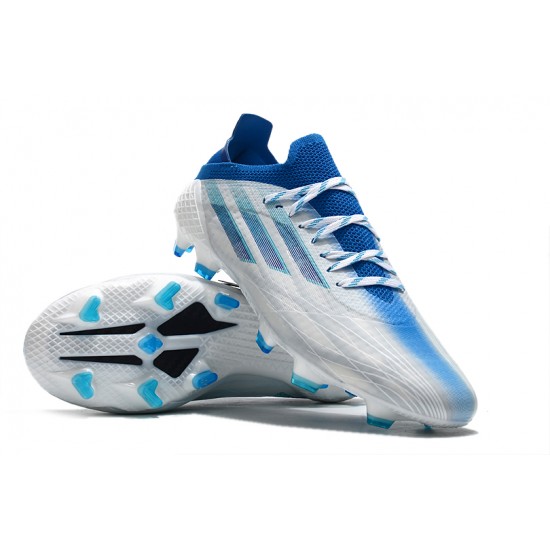 Adidas X Speedflow FG Low White Blue Men Football Boots