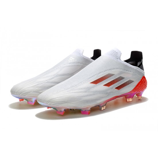 Adidas X Speedflow FG Low White Gold Red Men Football Boots