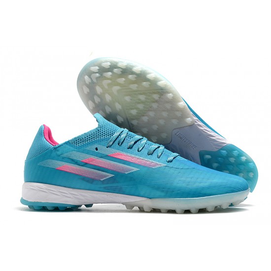 Adidas X Speedflow TF Low Blue Pink White Men Football Boots