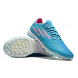 Adidas X Speedflow TF Low Blue Pink White Men Football Boots