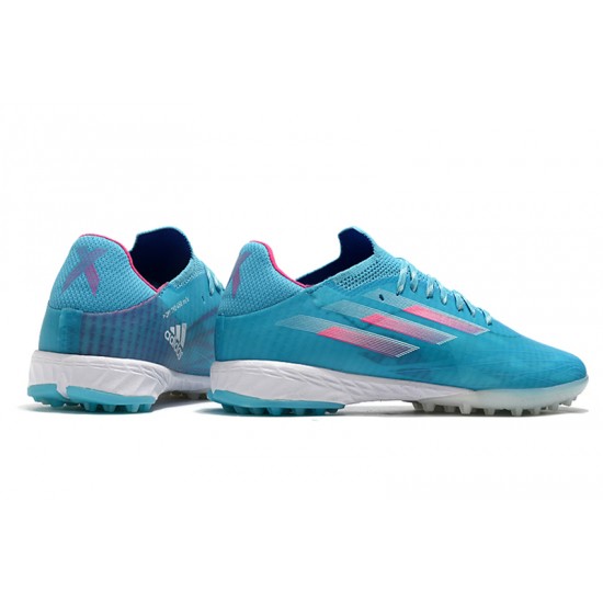 Adidas X Speedflow TF Low Blue Pink White Men Football Boots