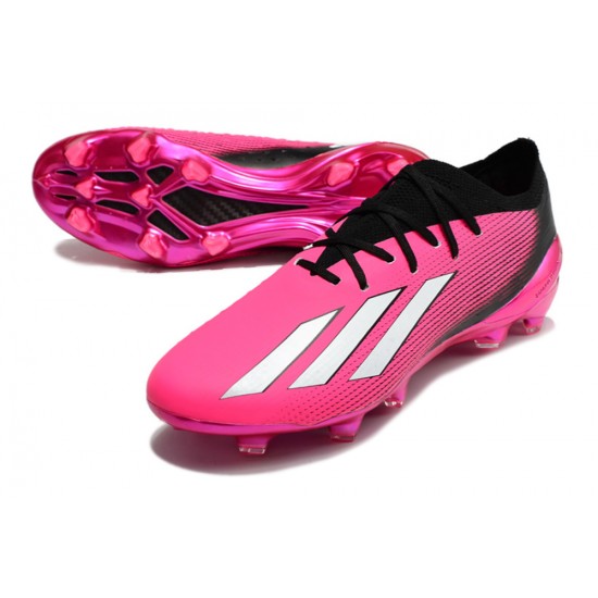 Adidas X Speedportal .1 2022 World Cup Boots FG Low Black Pink Men Football Boots