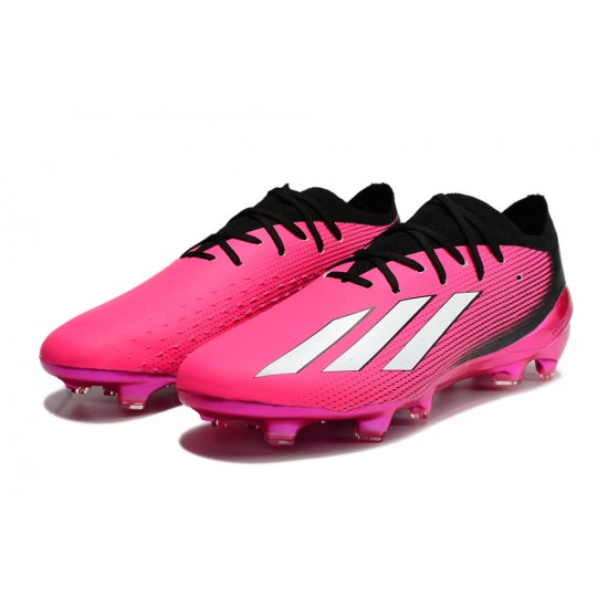 Adidas X Speedportal .1 2022 World Cup Boots FG Low Black Pink Men Football Boots