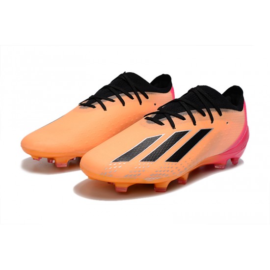 Adidas X Speedportal .1 2022 World Cup Boots FG Low Pink Orange Black Football Boots