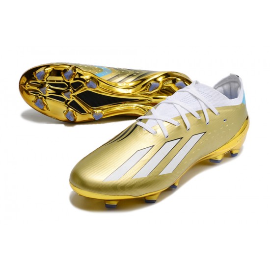 Adidas X Speedportal .1 2022 World Cup Boots FG Low White Gold Men Football Boots