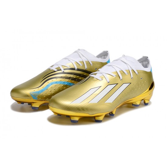 Adidas X Speedportal .1 2022 World Cup Boots FG Low White Gold Men Football Boots