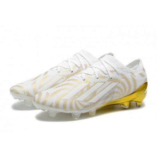 Adidas X Speedportal .1 2022 World Cup Boots FG Low White Gold Football Boots