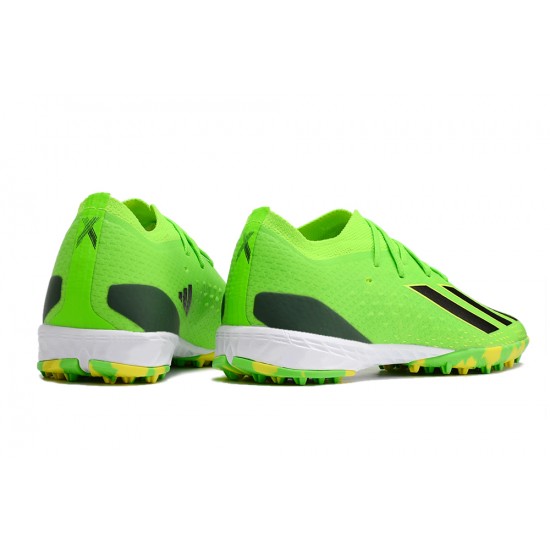 Adidas X Speedportal .1 TF Low Green Yellow Black Women/Men Football Boots