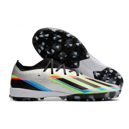 Adidas X Speedportal .1 TF Low Silver Black Multi Women/Men Football Boots