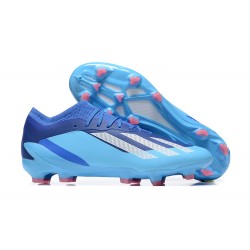 Adidas x23 crazyfast 1 FG Blue Light/Blue White Pink Men Low Football Boots