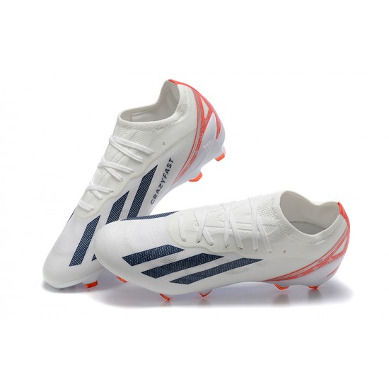 Adidas x23 crazyfast 1 FG White Black Orange Men Low Football Boots