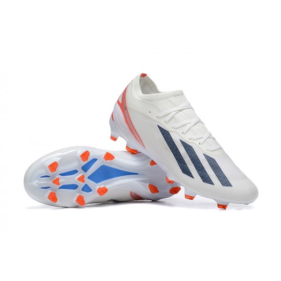 Adidas x23 crazyfast 1 FG White Black Orange Men Low Football Boots